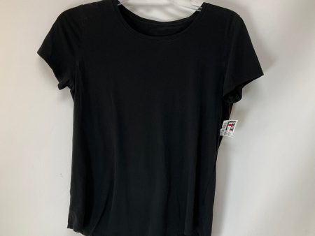 Athletic Top Short Sleeve By Lululemon In Black, Size: 6 Cheap