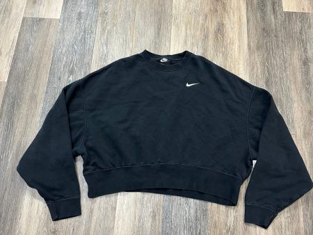 Athletic Sweatshirt Crewneck By Nike Apparel In Black, Size: S For Sale