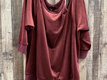 Top Long Sleeve By Torrid In Maroon, Size: 4x Fashion