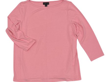 Top 3 4 Sleeve By J. Jill In Pink, Size:S For Discount