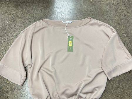 Top Long Sleeve By Trina Turk In Tan, Size: M For Sale