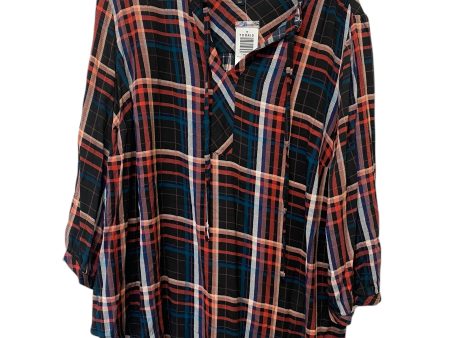 Top Long Sleeve By Torrid In Multi-colored, Size: 2x on Sale