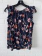 Top Sleeveless By Loft In Blue & Brown, Size: S Supply