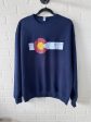 Sweatshirt Crewneck By Jerzees In Navy, Size: L Discount