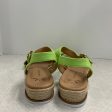 Green Sandals Flats Isaac Mizrahi Live Qvc, Size 10 Online now