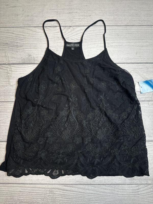 Top Sleeveless By Haute Fox In Black, Size: 2x For Sale