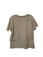 Top Short Sleeve By Clothes Mentor In Tan, Size: L Sale