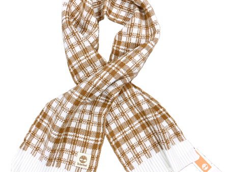 Scarf Winter By Timberland In Tan & White Online Hot Sale