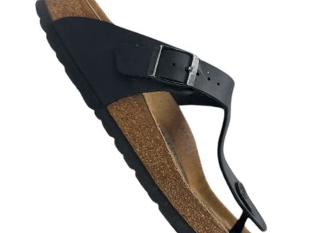 Sandals Flats By Birkenstock In Black, Size: 9 on Sale