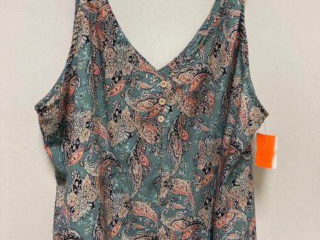 Top Sleeveless By Clothes Mentor In Green, Size: 2x Online Sale