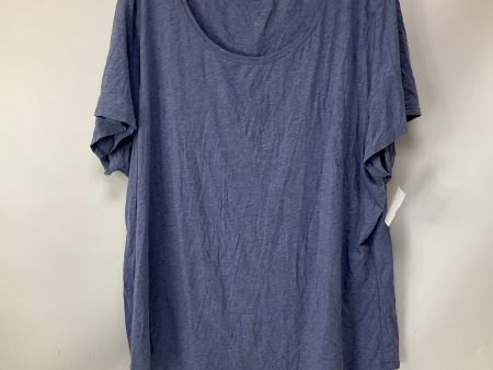 Athletic Top Short Sleeve By Lululemon In Blue, Size: 20 Discount