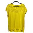 Top Short Sleeve By Lane Bryant In Yellow, Size: L Hot on Sale