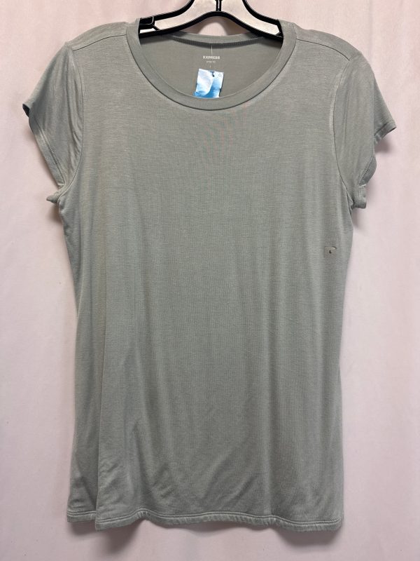 Top Short Sleeve By Express In Green, Size: L Online Hot Sale