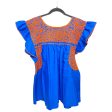 Top Short Sleeve By Clothes Mentor In Blue & Orange, Size: Xl Online Hot Sale