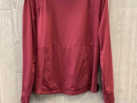 Athletic Top Long Sleeve Collar By Avia In Red, Size: Xl Discount