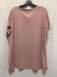 Top Short Sleeve By Maurices In Pink, Size: 1x on Sale