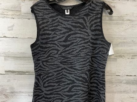 Top Sleeveless By Ming Wang In Black & Grey, Size: S Hot on Sale