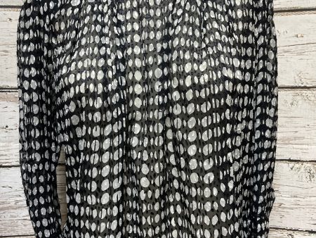 Blouse Designer By Cma In Black & White, Size: S For Discount