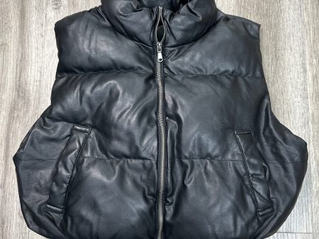 Vest Puffer & Quilted By Double Zero In Black, Size: L Supply