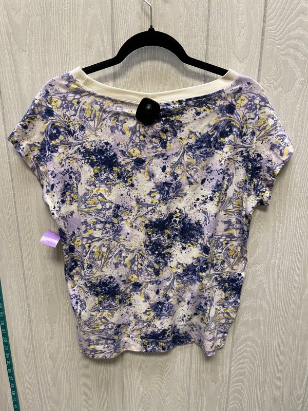 Top Short Sleeve By Anthropologie In Floral Print, Size: S For Sale