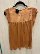 Top Short Sleeve By Hem & Thread In Brown, Size: S For Sale