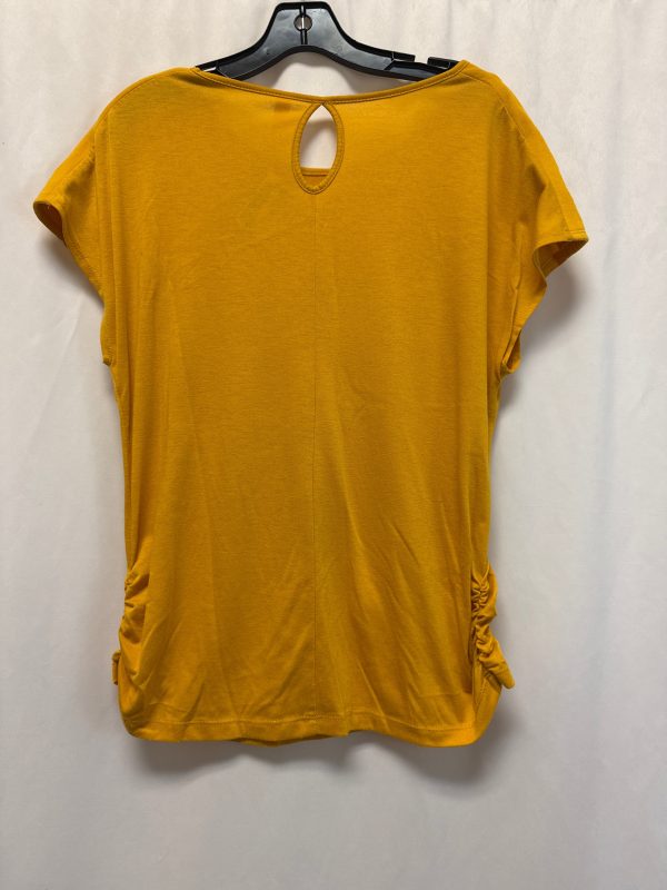 Top Short Sleeve By Perseption Concept In Yellow, Size: M on Sale