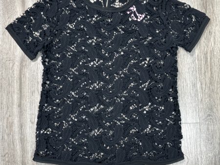 Top Short Sleeve By Loft In Black, Size: S Discount