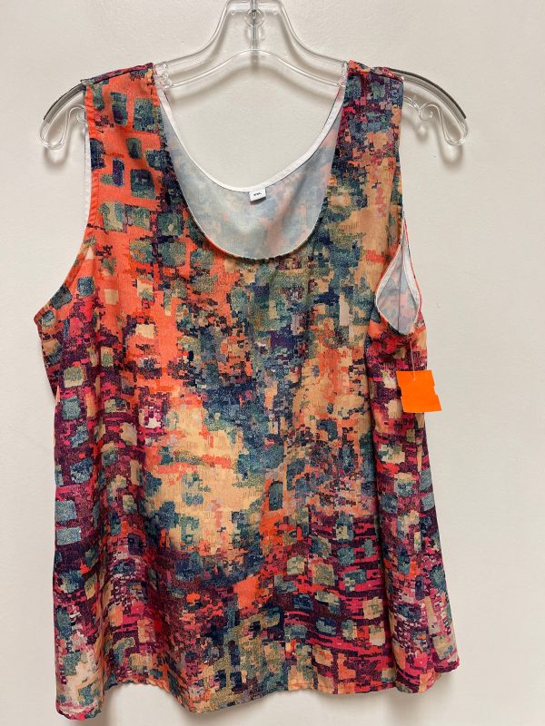 Top Sleeveless By Clothes Mentor In Multi-colored, Size: 2x on Sale