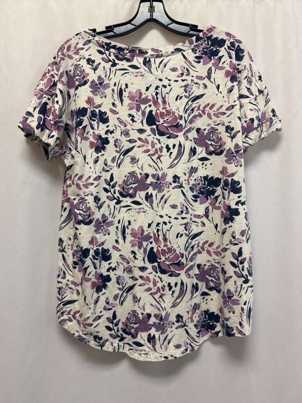 Top Short Sleeve By Maurices In Purple, Size: L For Discount