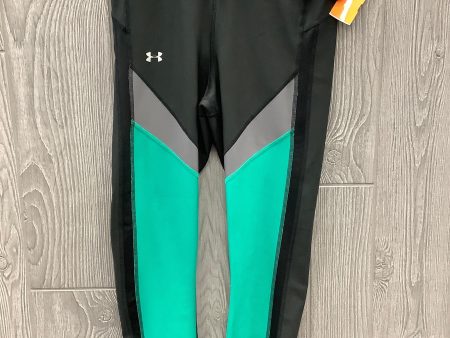 Athletic Capris By Under Armour In Black & Green, Size: M For Discount