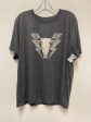 Top Short Sleeve By Clothes Mentor In Grey, Size: 2x For Sale