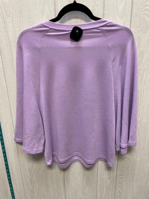 Top Short Sleeve By Glam In Purple, Size: S Sale