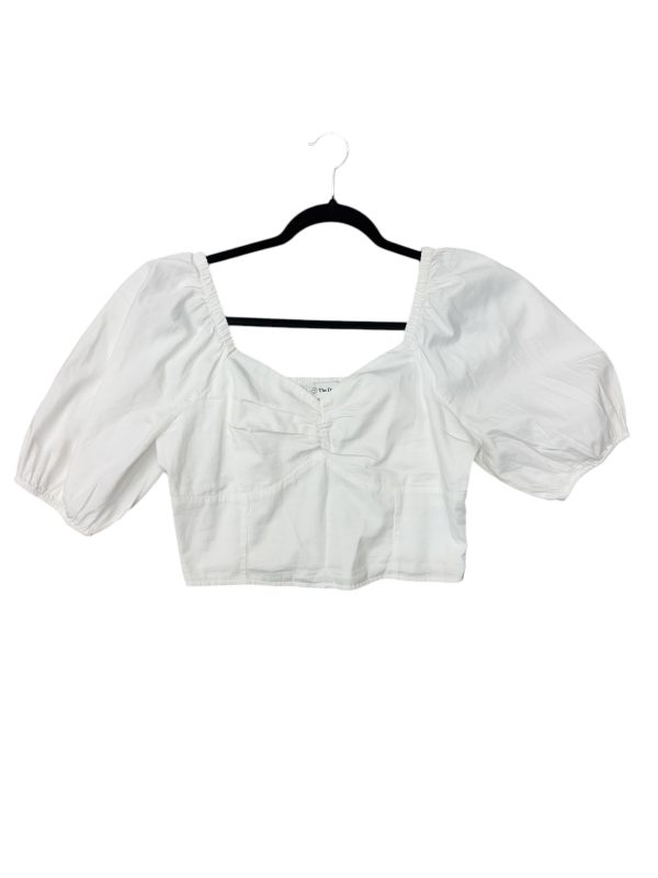 Top Short Sleeve By Clothes Mentor In White, Size: S Supply