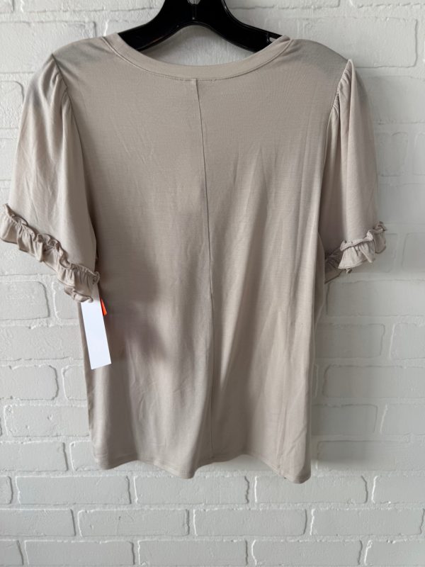 Top Short Sleeve By Loft In Tan, Size: S Sale