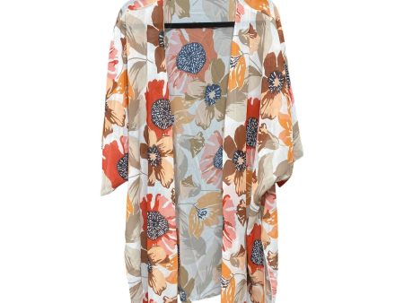 Kimono By Clothes Mentor In Floral Print, Size: L Supply