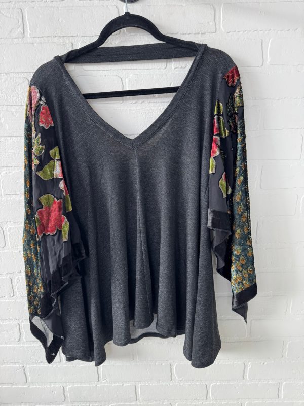 Tunic Long Sleeve By  BOHO JANE  In Black & Green, Size: S Online