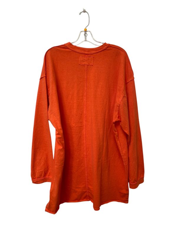 Top Long Sleeve By We The Free In Orange, Size: L Cheap