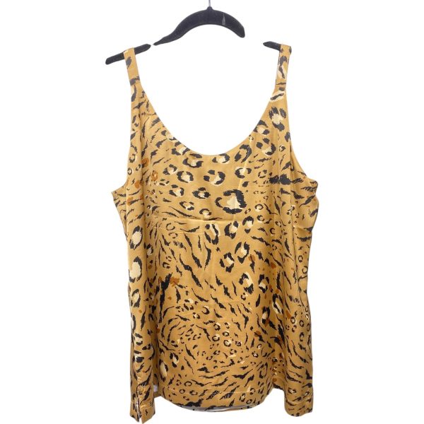 Top Sleeveless By White House Black Market In Animal Print, Size: S Online Hot Sale