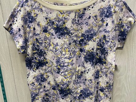 Top Short Sleeve By Anthropologie In Floral Print, Size: S For Sale