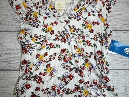 Top Short Sleeve By Maeve In Floral Print, Size: S Cheap