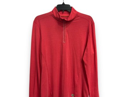 Athletic Top Long Sleeve Collar By Carhartt In Red, Size: L Hot on Sale