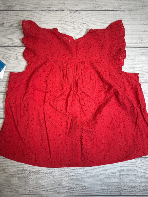 Top Sleeveless By Madewell In Red, Size: 2x Hot on Sale