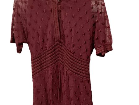 Top Short Sleeve By Alfani In Red, Size: M Discount