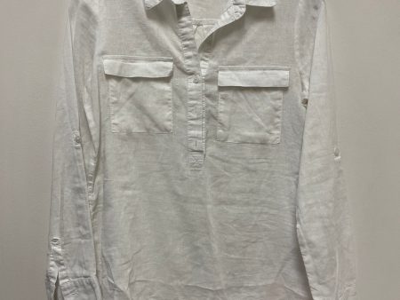 Top Long Sleeve By Old Navy In White, Size: Xs Online Hot Sale