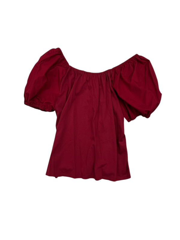 Top Short Sleeve By A New Day In Red, Size: L Online Sale