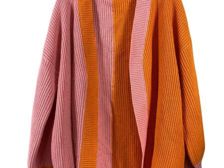 Cardigan By Clothes Mentor In Orange & Pink, Size: Xl For Sale