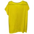 Top Short Sleeve By Lane Bryant In Yellow, Size: L Hot on Sale