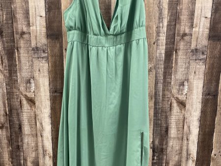 Dress Casual Maxi By Shein In Green, Size: 2x Online now