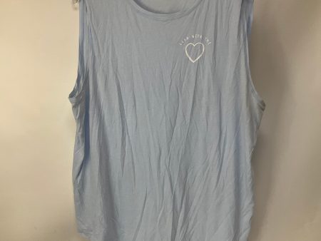 Athletic Top Short Sleeve By Lululemon In Blue, Size: 12 Hot on Sale