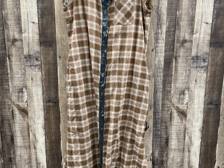 Dress Casual Maxi By Oddi In Plaid Pattern, Size: L For Sale